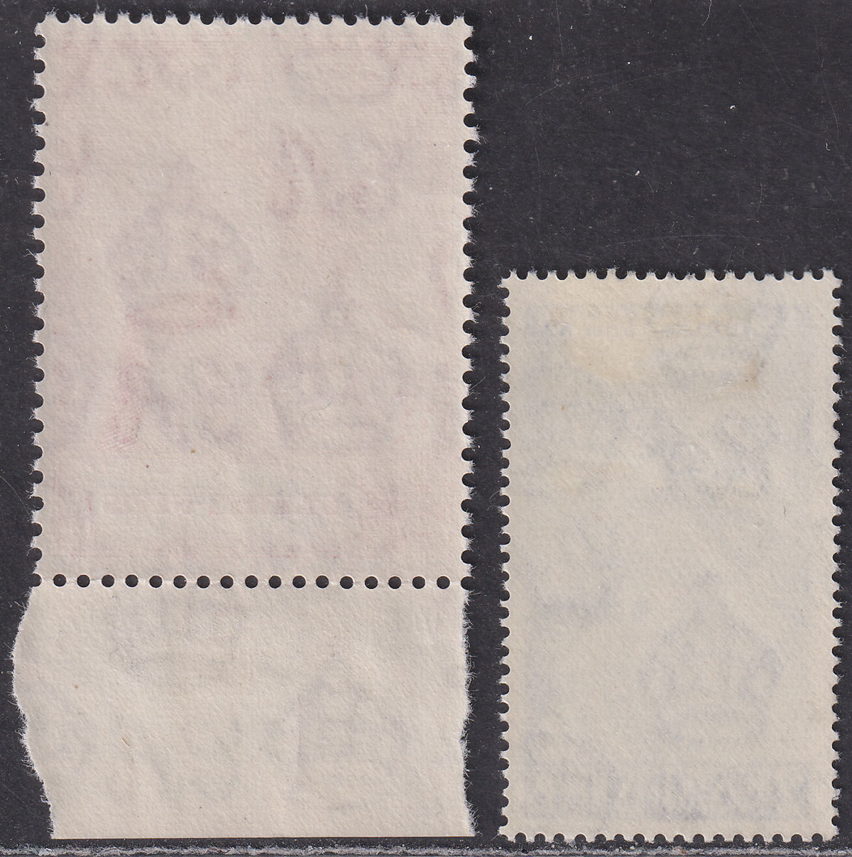 St Kitts-Nevis 1949 KGVI Royal Silver Wedding 2½d, 5sh Mint SG80-81 cat £12