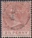 St Christopher 1882 QV 2½d Pale Red-Brown Used SG14 cat £85