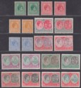 Click for more photos and details St Kitts-Nevis 1938-50 KGVI Short Set to 5sh Mint SG68-77b