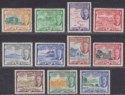 Click for more photos and details St Christopher Nevis Anguilla 1952 KGVI Sh Set to $1.20 Mint SG94-104 c£20 FLTS