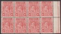 Click for more photos and details St Vincent 1921 KGV 1d Red Marginal Block of Eight Mint SG132a