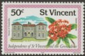 Click for more photos and details St Vincent 1979 Independence 50c wmk Crown to Right of CA Mint SG604w