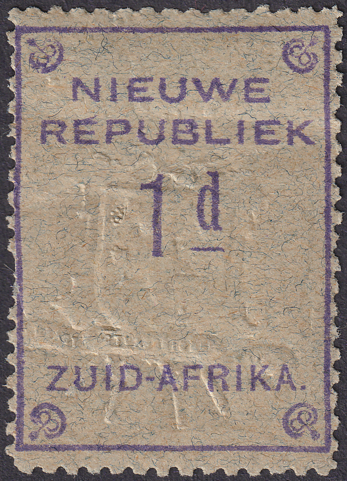 New Republic 1887 1d Violet on Blue Mint SG72 cat £32 No Date