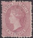 South Australia 1880 Queen Victoria 9d Rose-Lilac Unused SG123