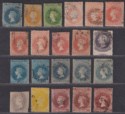 South Australia 1858-69 Queen Victoria Rouletted Selection to 1sh Used
