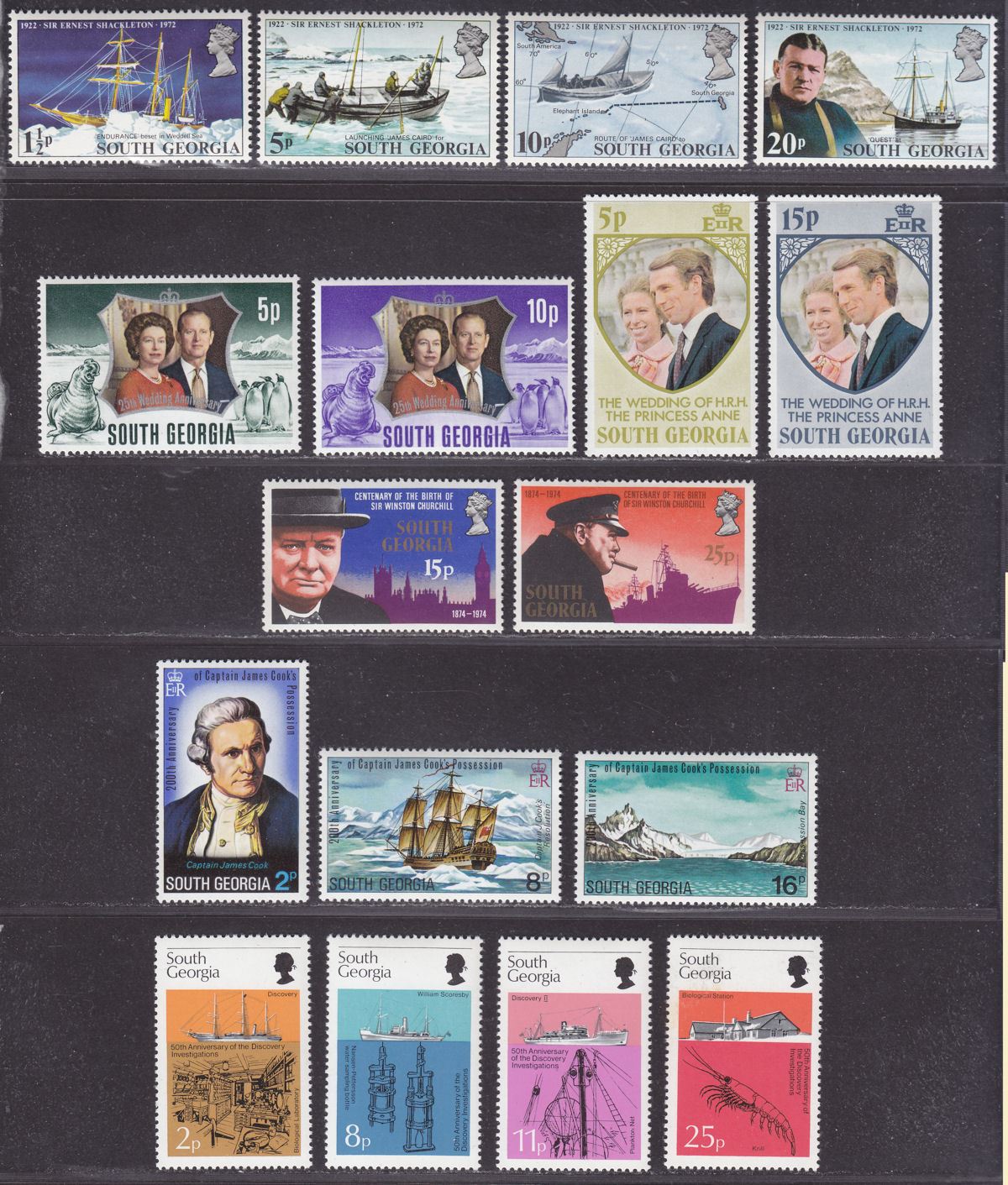 South 197279 QEII Mint Selection Shackleton
