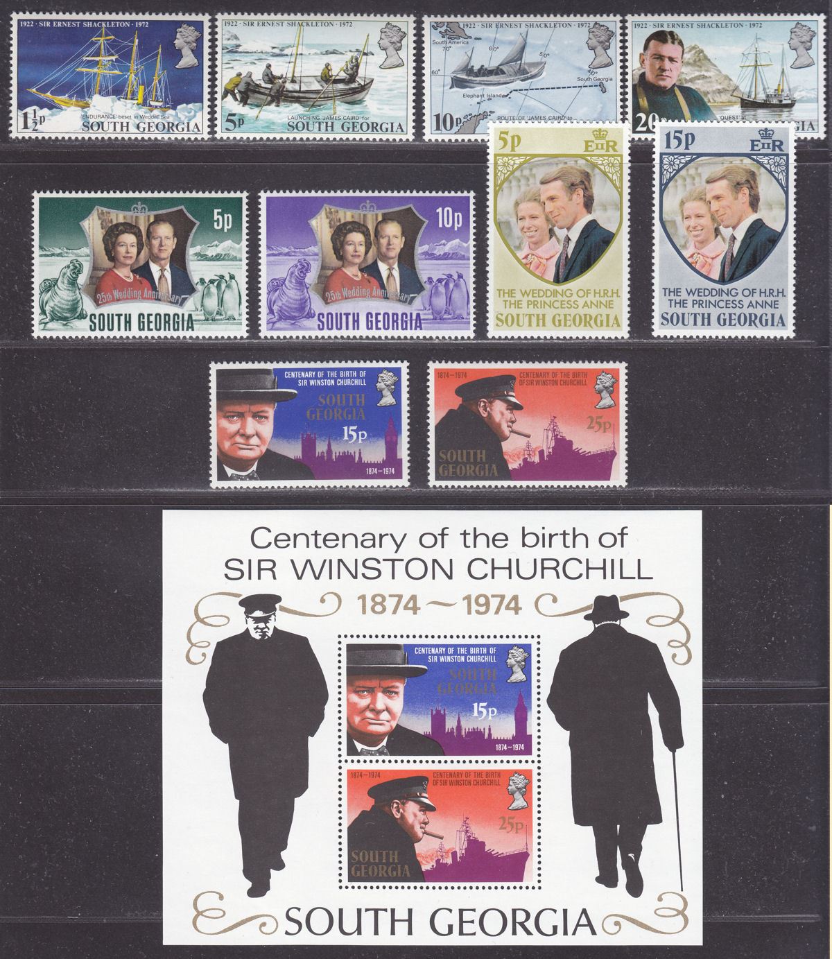 South 197279 QEII Mint Selection Shackleton