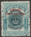 Click for more photos and details Malaya Straits Setts 1907 KEVII Overprint on Labuan 25c perf 14½-15 Used SG149a