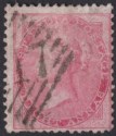 India used Malaya 1856 QV 8a Pale Carmine Used Penang 147 Postmark SG Z44 c£130