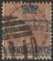 Click for more photos and details Malaya Straits Settlements 1867 QV Surch India 3c on 1a Brown Used SG3 cat £110