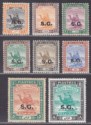 Click for more photos and details Sudan 1936-46 KGVI Official SG Overprint Part Set to 8p Mint with gum toning