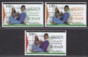 Click for more photos and details Sudan 2002 Mohamed Dorra Commemoration Set UM Mint SG613-615 cat £42
