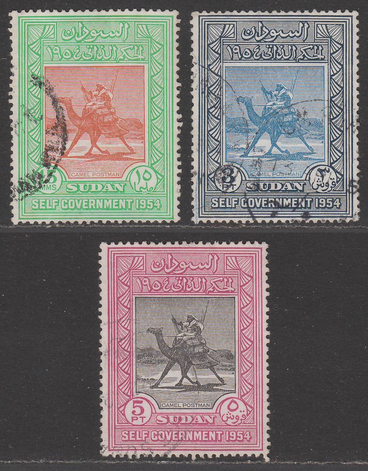 Sudan 1954 Self-Government Set Used SG140-142
