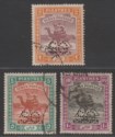 Click for more photos and details Sudan 1913 KGV Camel Postman Official SG Perfin 2p, 5p, 10p Used SG O18-O20