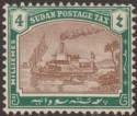 Click for more photos and details Sudan 1926 KGV era Postage Due 4m Brown and Green on Chalky Paper Mint SG D6a