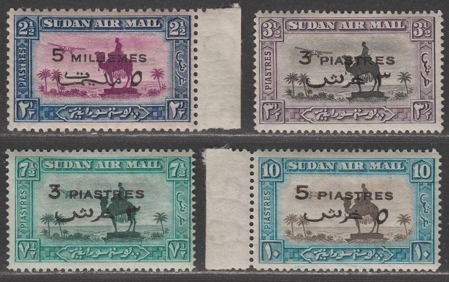 Sudan 1938 KGV Airmail Surcharge Set Mint SG74-77