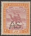 Click for more photos and details Sudan 1922 KGV Army Service AS Perfin 2p Purple + Yl-Orange Mint SG A23 cat £130