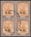 Click for more photos and details Sudan 1948 KGVI Camel Postman SG Opt 2m Chalky x 4 Used SG O33a cat £280