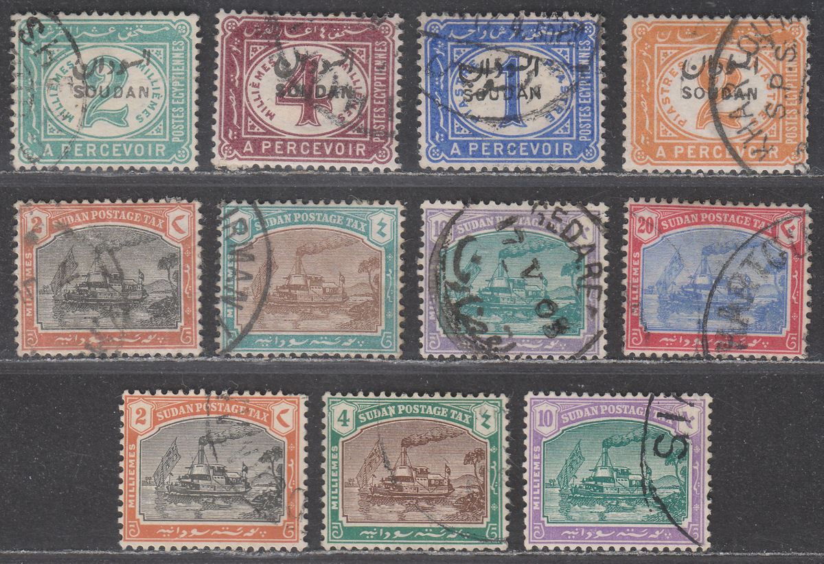 Sudan 1897-30 QV-KGV Postage Due Sets Used SG D1-D11 cat £38