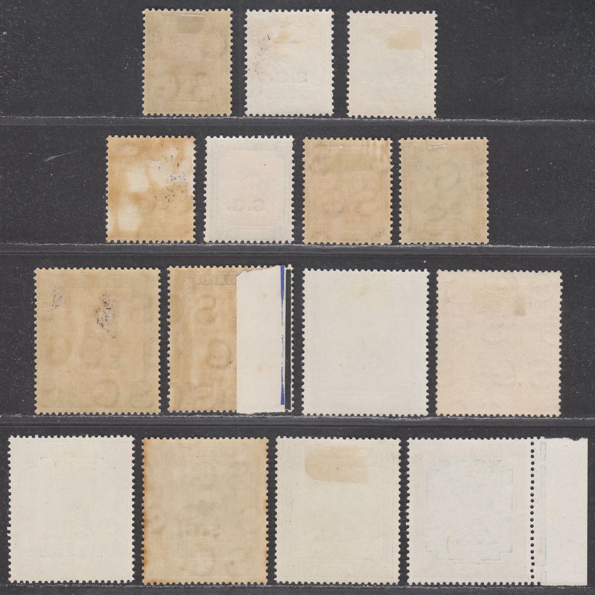 Sudan 1936-46 KGVI Official SG Overprint Set Mostly Mint SG O32-O42 cat £250
