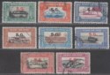 Click for more photos and details Sudan 1950 KGVI Official SG Overprint Airmail Set Used SG O59-O66 cat £80 faults