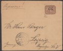 Click for more photos and details Sudan 1904 QV 1m Overprint Postal Stationery Wrapper Used to Leipzig, Germany