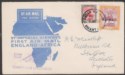 Click for more photos and details Sudan 1931 2p 10m Used on Imperial Airways First Flight Khartoum to London Cover