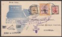 Click for more photos and details Sudan 1931 2p 10m 5m Used on Imperial Airways First Flight Juba to London Cover