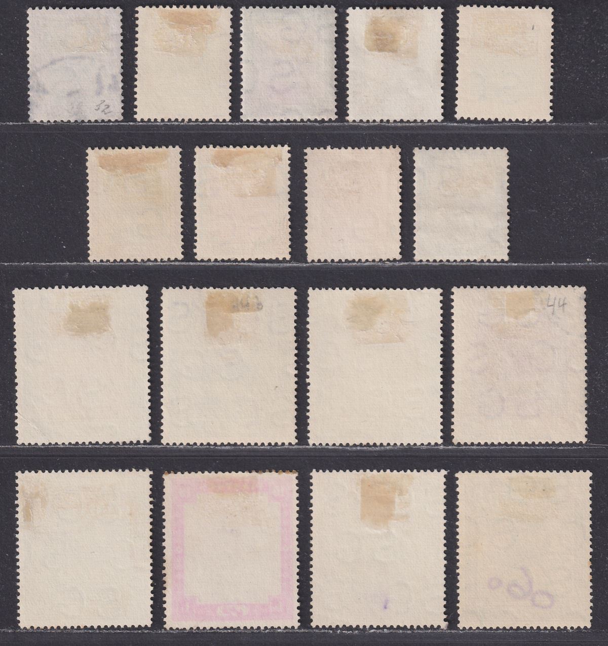 Sudan 1927 Camel Postman Set Used SG37-46b cat £22