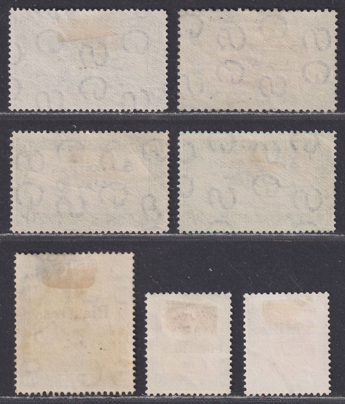 Sudan 1938-41 King George VI Surcharge Selection Used SG74-80 cat £95