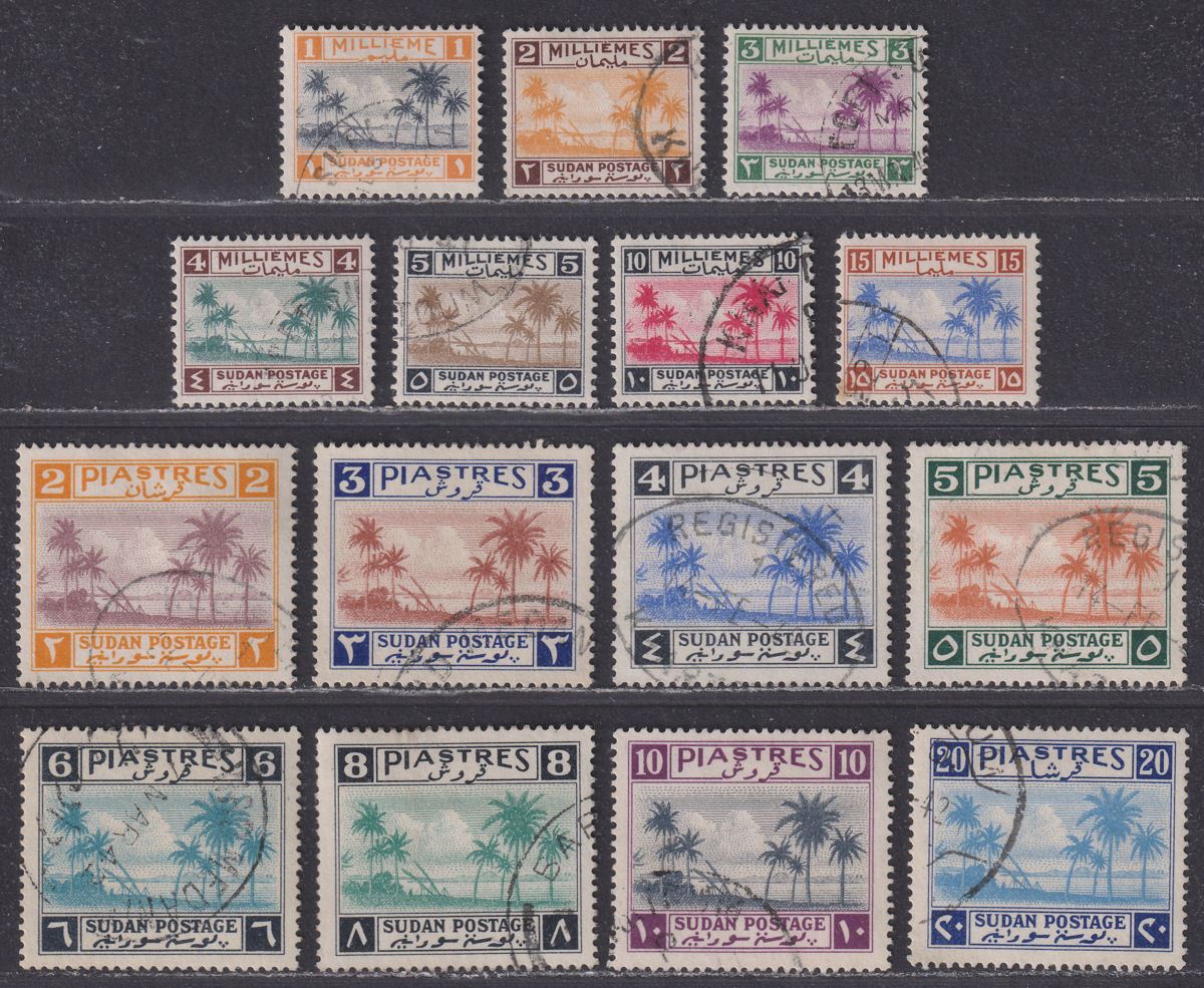 Sudan 1941 KGVI Tuti Island Set Used SG81-95 cat £100