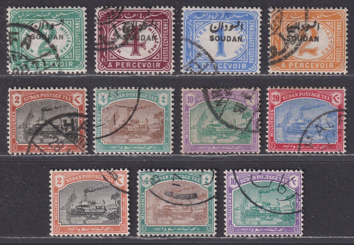 Sudan 1897-30 QV-KGV Postage Due Sets Used SG D1-D11 cat £38