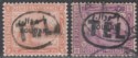Click for more photos and details Sudan 1897 QV Military Telegraph TEL Overprint 2p Mint, 10p Used SG T3 T5