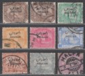 Click for more photos and details Sudan 1897 QV Overprint on Egypt Set Used SG1-9 cat £120