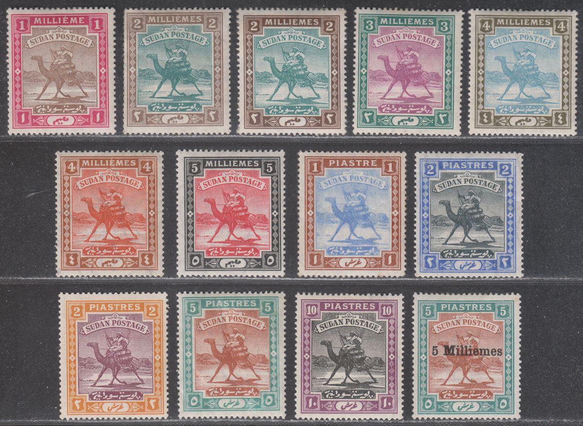 Sudan 1902 KEVII Camel Postman Set Mint SG18-28 cat £140 faults