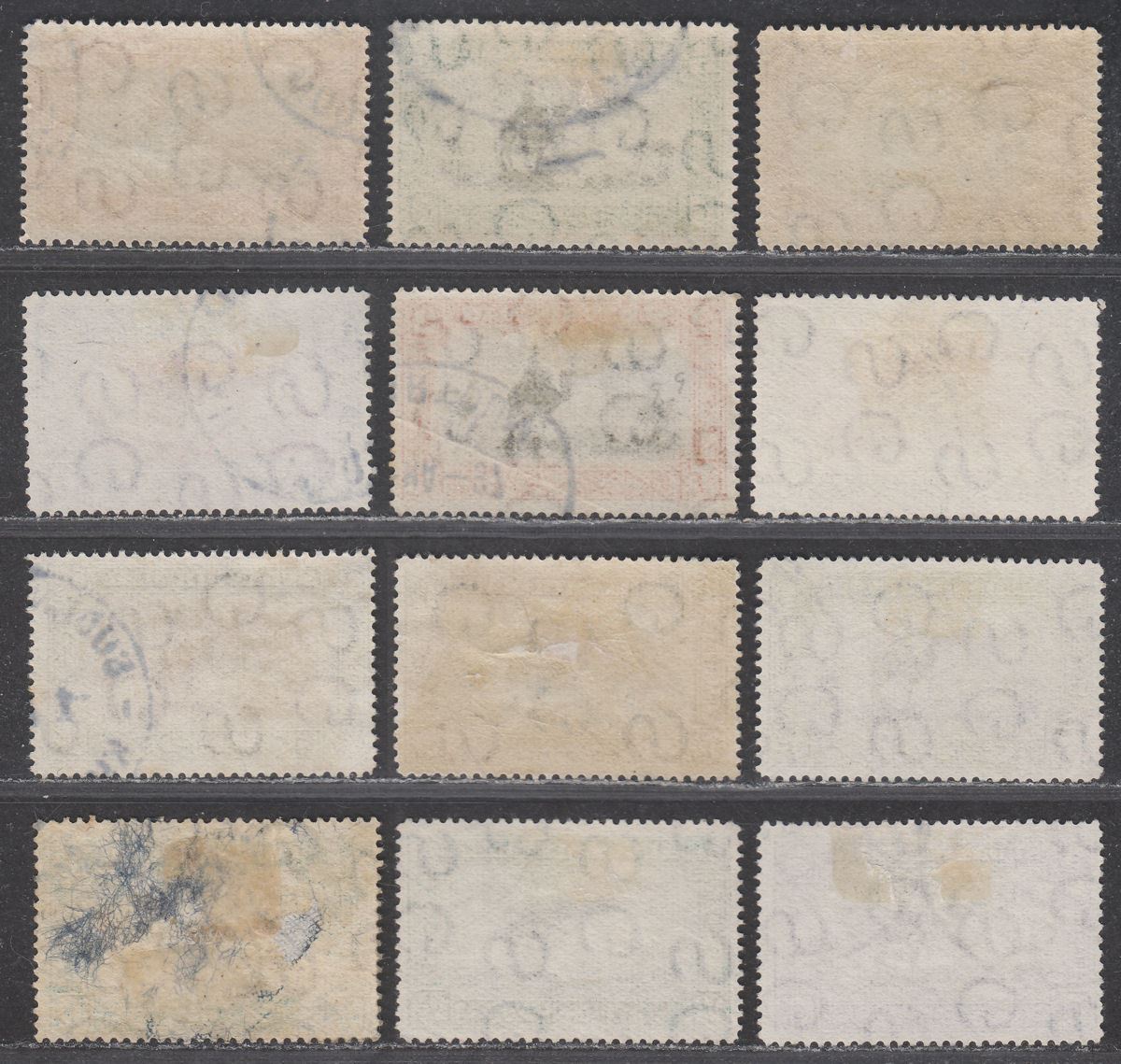 Sudan 1931 KGV Airmail Set Used SG49b-57d cat £35