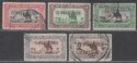 Click for more photos and details Sudan 1935 KGV Airmail Surcharge Short Set to 7½p Used SG68-72 c£55 3p bogus pmk