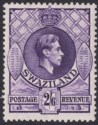 Click for more photos and details Swaziland 1951 KGVI 2sh6d Purple-Violet p13½x14 Mint SG36a