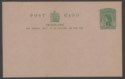 Click for more photos and details Swaziland 1961 QEII 1½c Surcharge on 1½d Postal Stationary Postcard Unused T1a