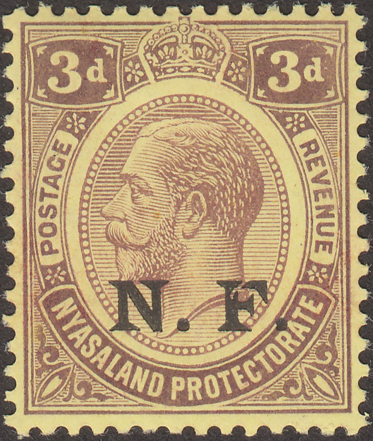 Tanganyika 1916 KGV NF Overprint 3d Broken F Variety Mint SG N3 cat £27