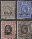 Tanganyika 1921-22 KGV GEA Overprint Selection to 50c Mint cat £47