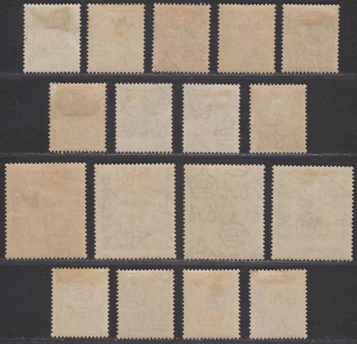 Tanganyika 1922-25 King George V Giraffes Selection to 2sh Mostly Mint - faults