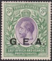 Tanganyika 1917 KGV GEA Opt 3r Violet and Green Mint SG57 cat £25