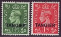 Click for more photos and details Morocco Agencies Tangier 1944 KGVI Pale Colours ½d and 1d Mint SG251-SG252