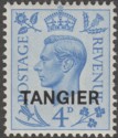 Click for more photos and details Morocco Agencies Tangier 1950 KGVI 4d opt on GB Mint SG285