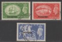 Click for more photos and details Morocco Agencies Tangier 1951 KGVI 2sh6d, 5sh, 10sh Overprint Used SG286-288