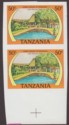 Click for more photos and details Tanzania 1978 Game Lodges 50c Imperforate Pair Mint SG243 var