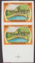 Tanzania 1978 Game Lodges 50c Imperforate Pair Mint SG243 var