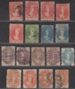 Tasmania 1863-91 QV Chalon Selection to 1sh Used inc some Fiscal Pen Cancels