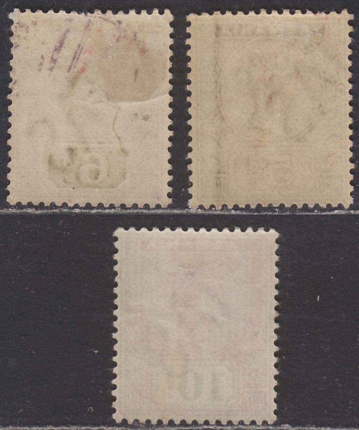 Tasmania 1892 Queen Victoria Part Set to 10d Mint SG218-220 cat £39